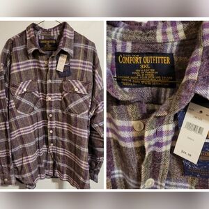 Flannel Irregular Work Shirts